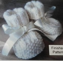 Knitted Sheepskin Soled Bootie Kit Set