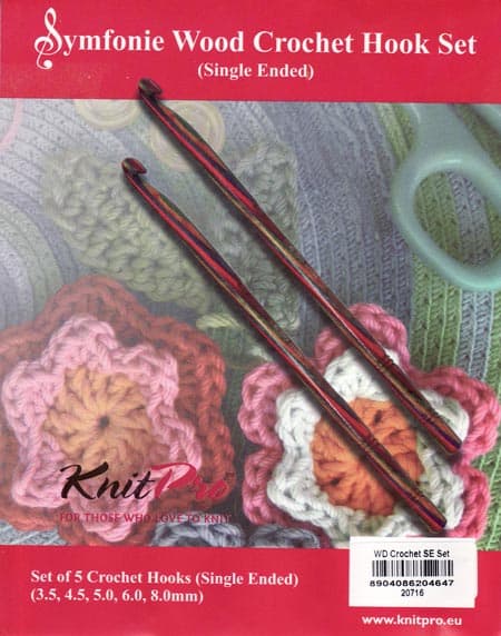 Wood Single Ended Interchangeable Crochet Set Knitpro Symfonie 