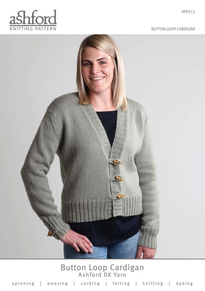 AYP0215 Button Loop Cardigan DK