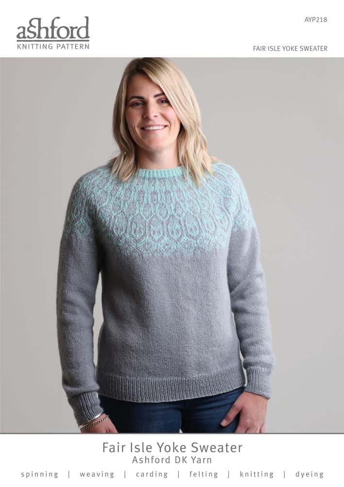 AYP0218 Fair Isle Yoke Sweater