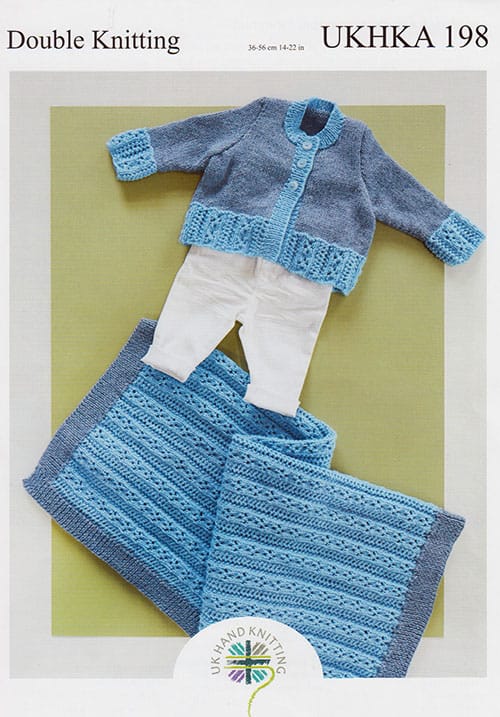 UKHKA 198 Cardigans & Blanket 8ply