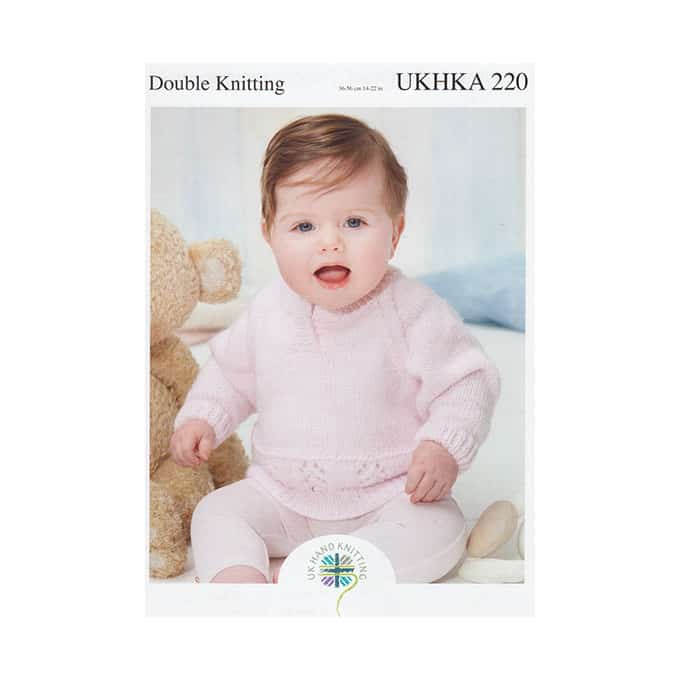 UKHKA 220 Round Neck Cardigan, V Neck Cardigan and Sweater 8ply