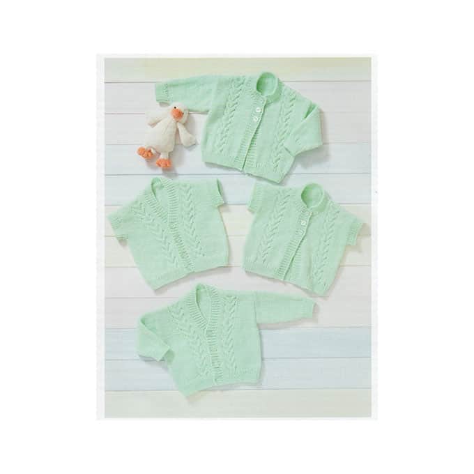 UKHKA 221 Cardigans and Waistcoats 8ply