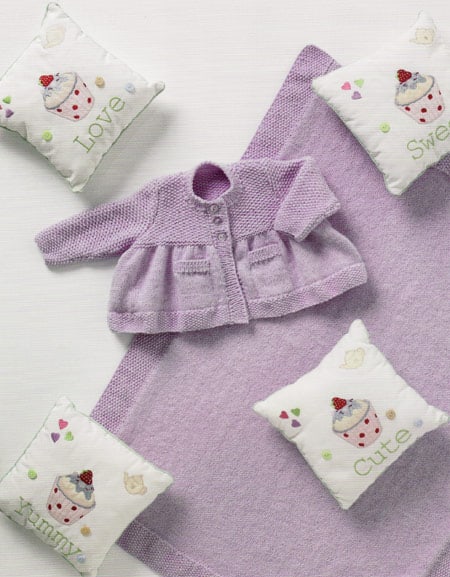 UKHKA 123 Cardigan & Blanket 8ply