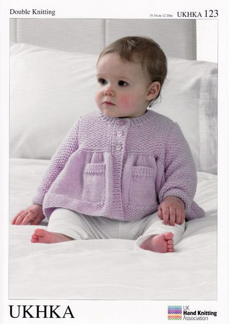 UKHKA 123 Cardigan & Blanket 8ply