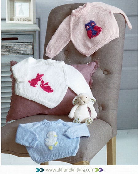 UKHKA 170 Embroidered Sweaters 4ply