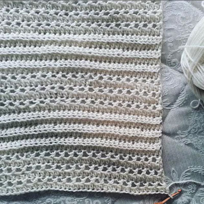 100 Openwork Knit-Look Blanket