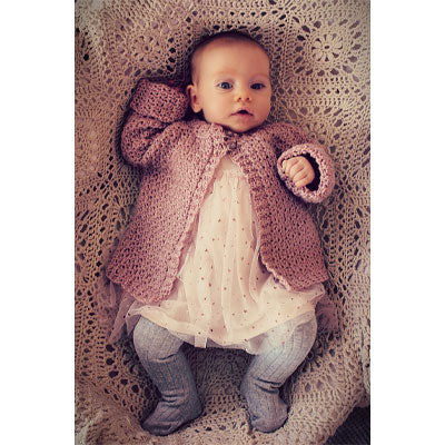 102 Faux Cable Baby Cardigan