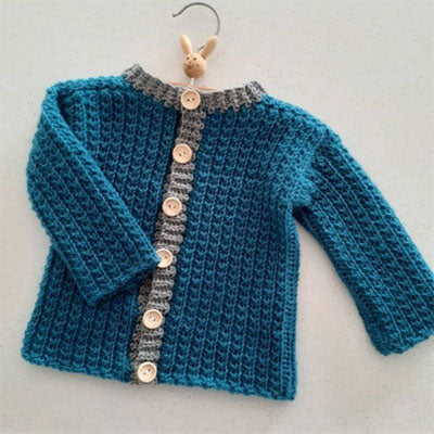 132 Wonder Cable Baby Cardigan
