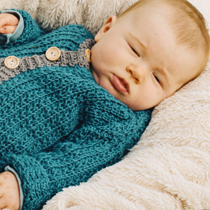132 Wonder Cable Baby Cardigan