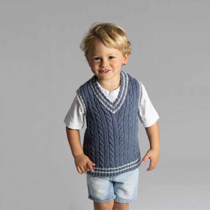 1322 Tweedie Sox Cable Vest