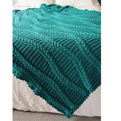 213 Diamond Dutch Braid Afghan