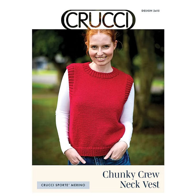 2415 Chunky Crew Neck Vest