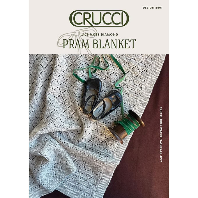 2601 Lace Moss Diamond Pram Blanket