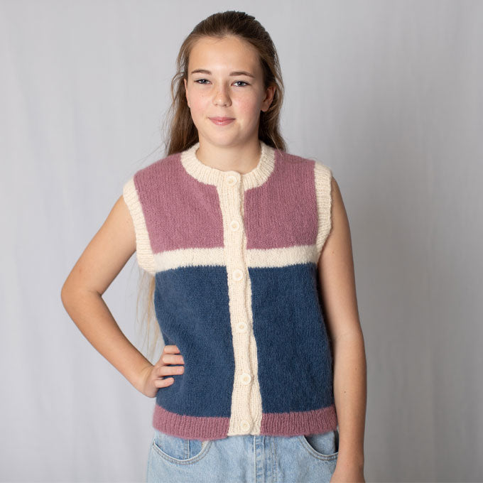 3313 Block Stripe Vest