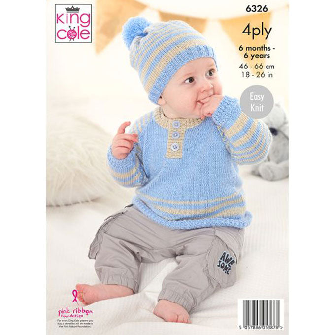 6326 Sweater, Cardigan and Hat