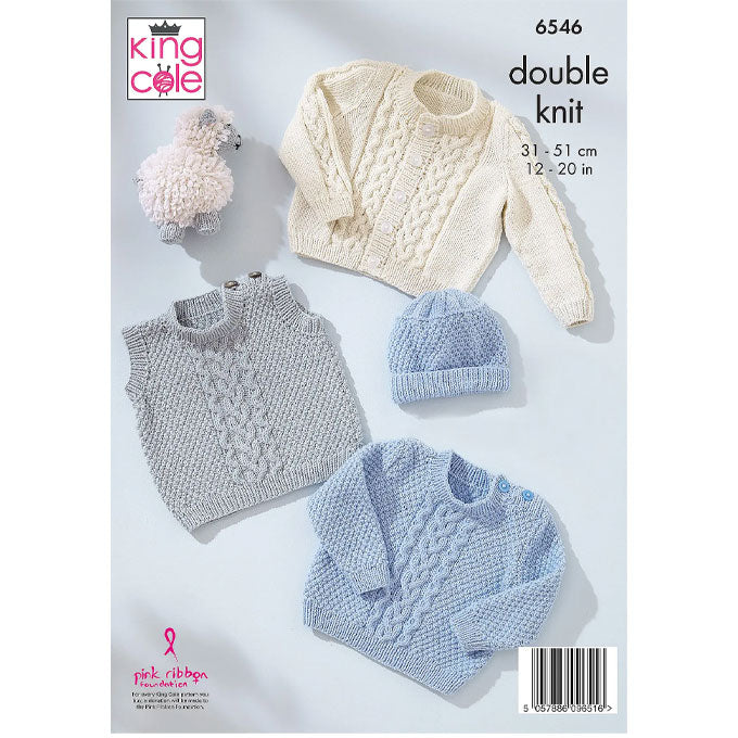 6546 Slipover, Cardigan, Sweater and Hat