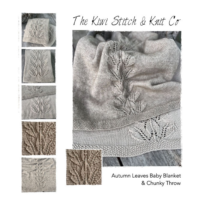 Autumn Leaves Blanket – Throw Knit Pattern | Knit World NZ