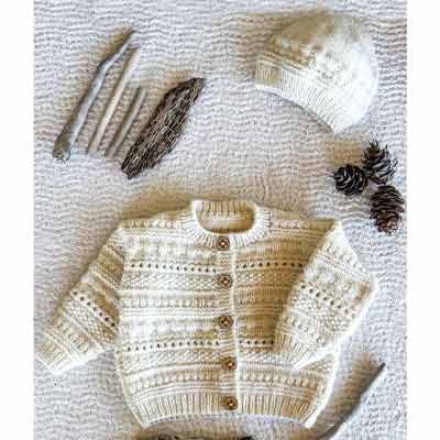BC150 Lowen Cardi and Hat 8ply