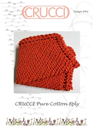 Crucci Pure Cotton 8ply Dishcloth