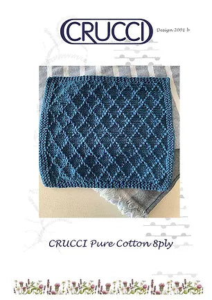 Crucci Pure Cotton 8ply Dishcloth Diamond