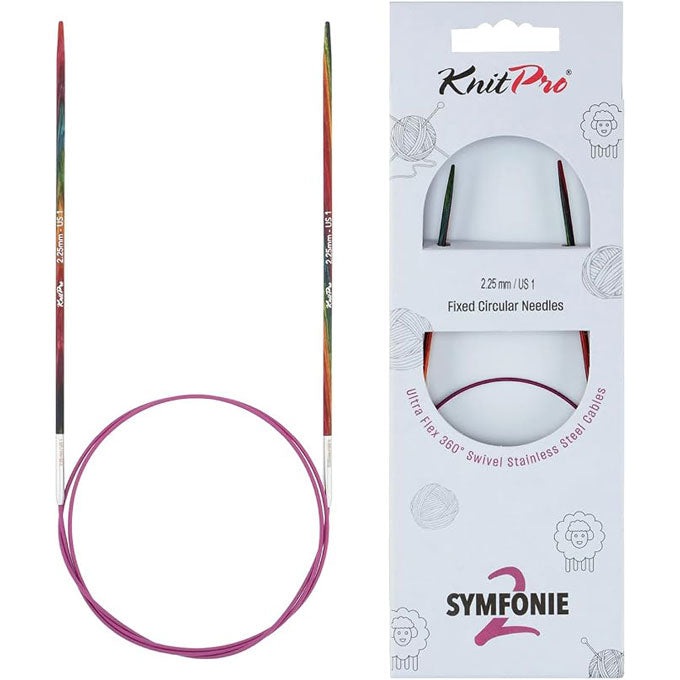 Knit Pro Symfonie 2 Fixed Circular Knitting Needles (80cm)