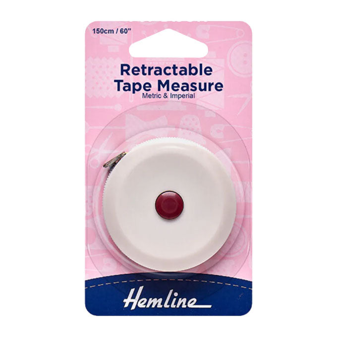 Hemline Retractable Tape Measure 150cm