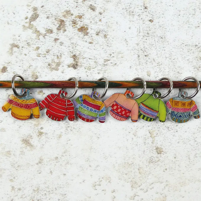 Emma Ball  Jumper Stitch Markers (set of 6)