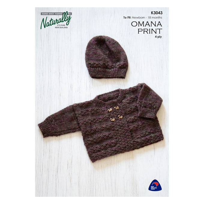 K3043 Cardigan & Hat