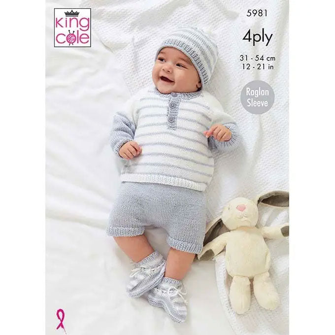 5981 Sweater, Pants, Hat and Bootees