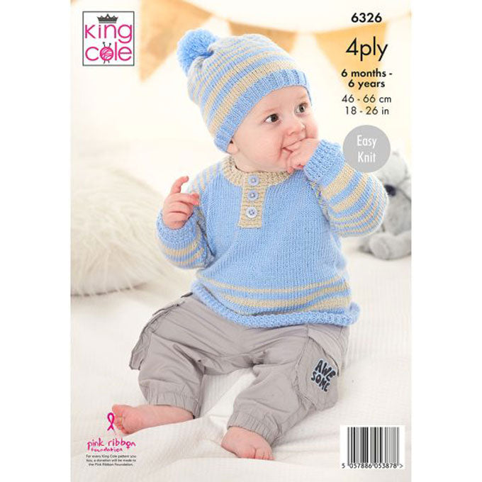 6326 Sweater, Cardigan & Hat