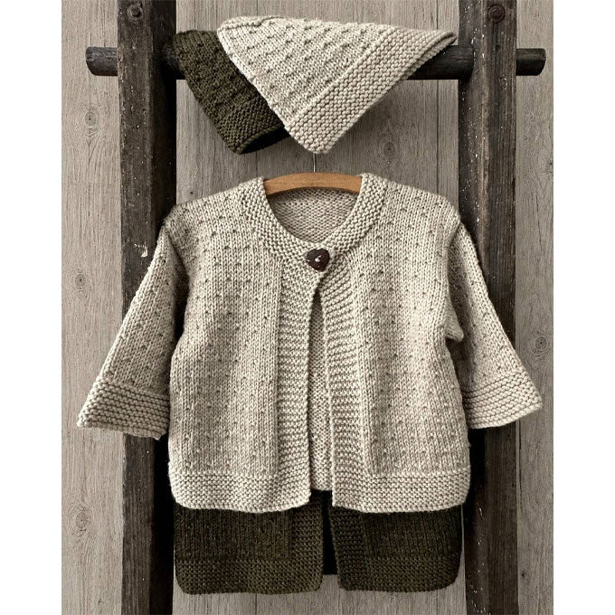 Mika Cardigan & Hat 8ply