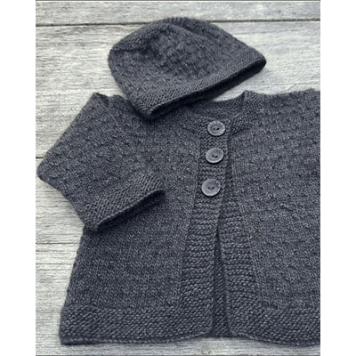 Mika Petite Cardigan & Hat 4ply