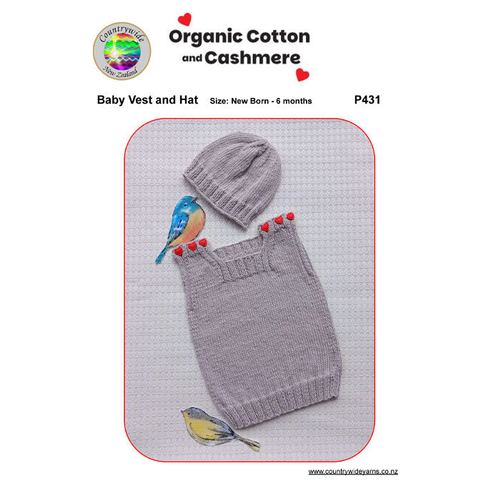 P431 Baby Vest and Hat