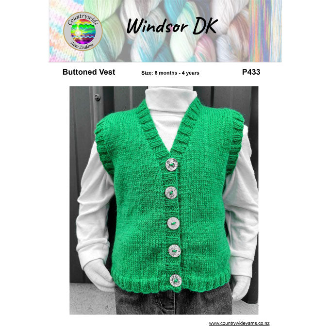 P433 Buttoned Vest