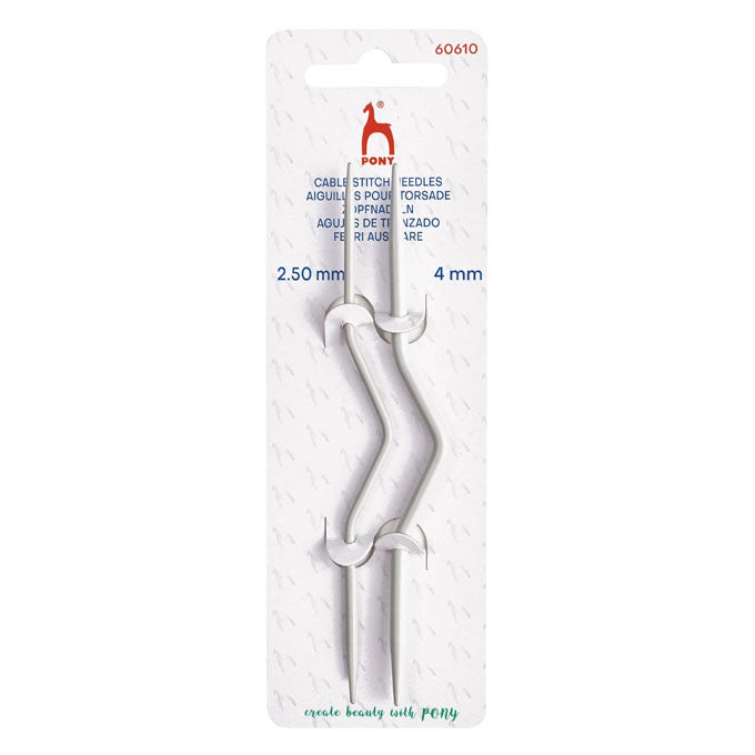 Pony Cable Needles Curved  (2.50/4.00mm)