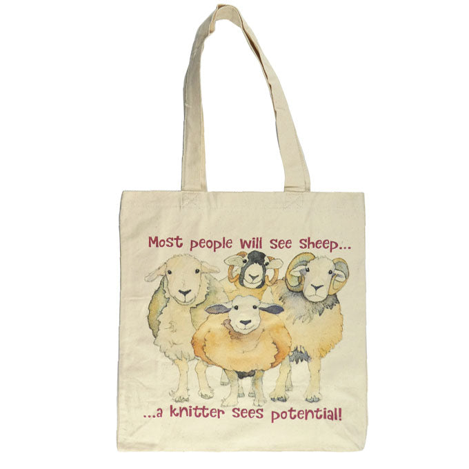 Sheep Potential – Cotton Canvas Bag