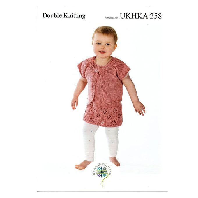 UKHKA 258 Cardigans, Dress and Hat Set