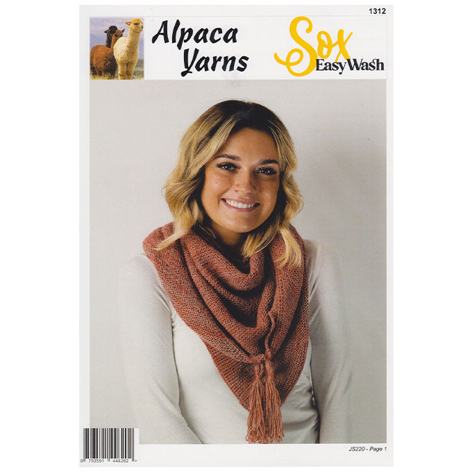 1312 Triangle Scarf Knitting Pattern – Sox Easy Wash | Knit World NZ