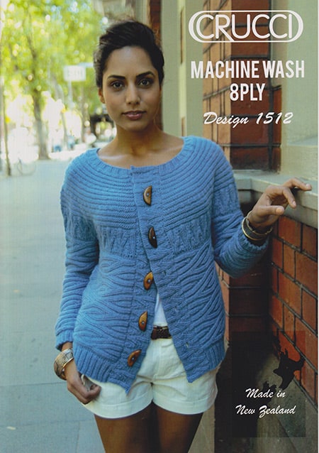 1512 Horizontal Cable Cardigan