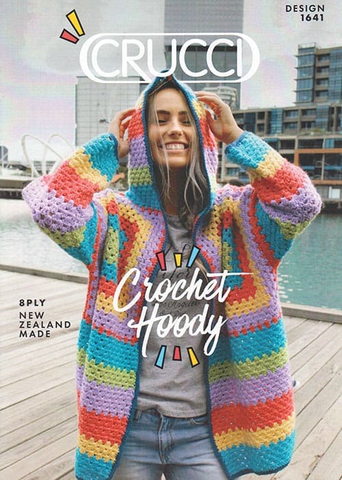 1641 Crocheted Hooded Jacket