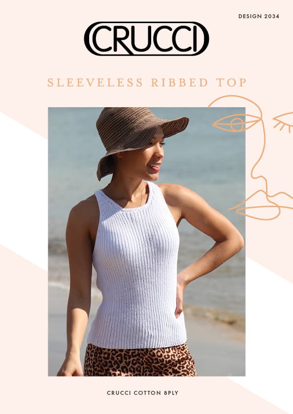 2034 Sleeveless Ribbed Top