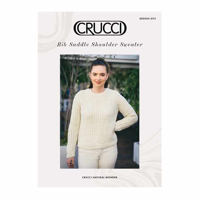 2113 Rib Saddle Shoulder Sweater Digital Download