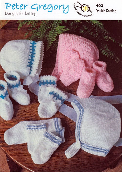 PG463 Bootee Sets or Hats, Mitts & Socks
