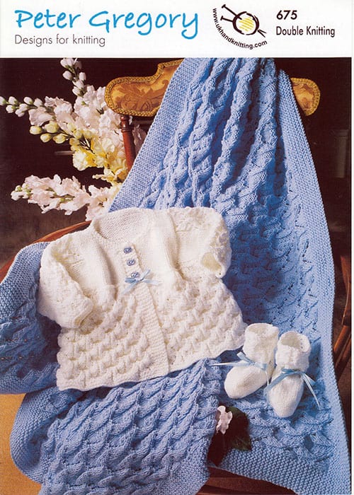 675 Baby's Shawl, Coat & Bootees