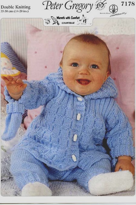 7178 Baby Jacket, Trousers & Mitts