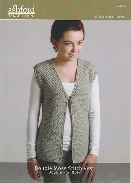 AYP023 Double Moss Stitch Vest