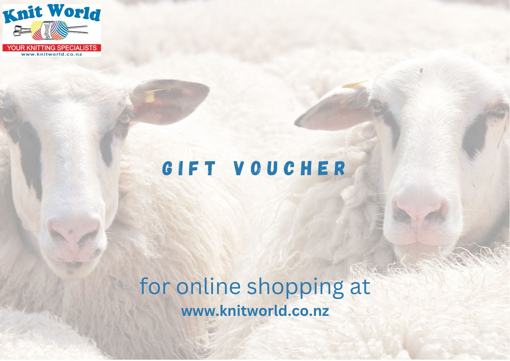 Online Knit World Gift Vouchers - can only be used online