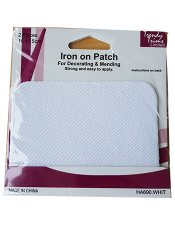 Iron On Patch White