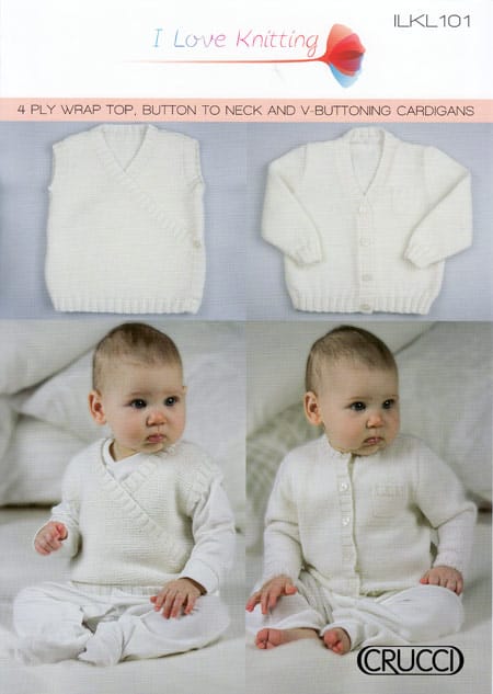 101 Baby Wrap Top, Button to Neck & V-Buttoning Cardigans